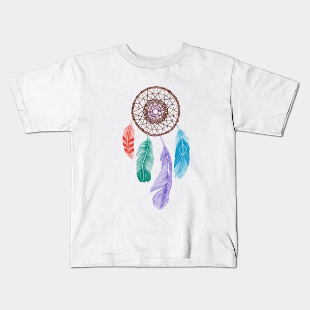 Dreamcatcher Kids T-Shirt by rcaldwell